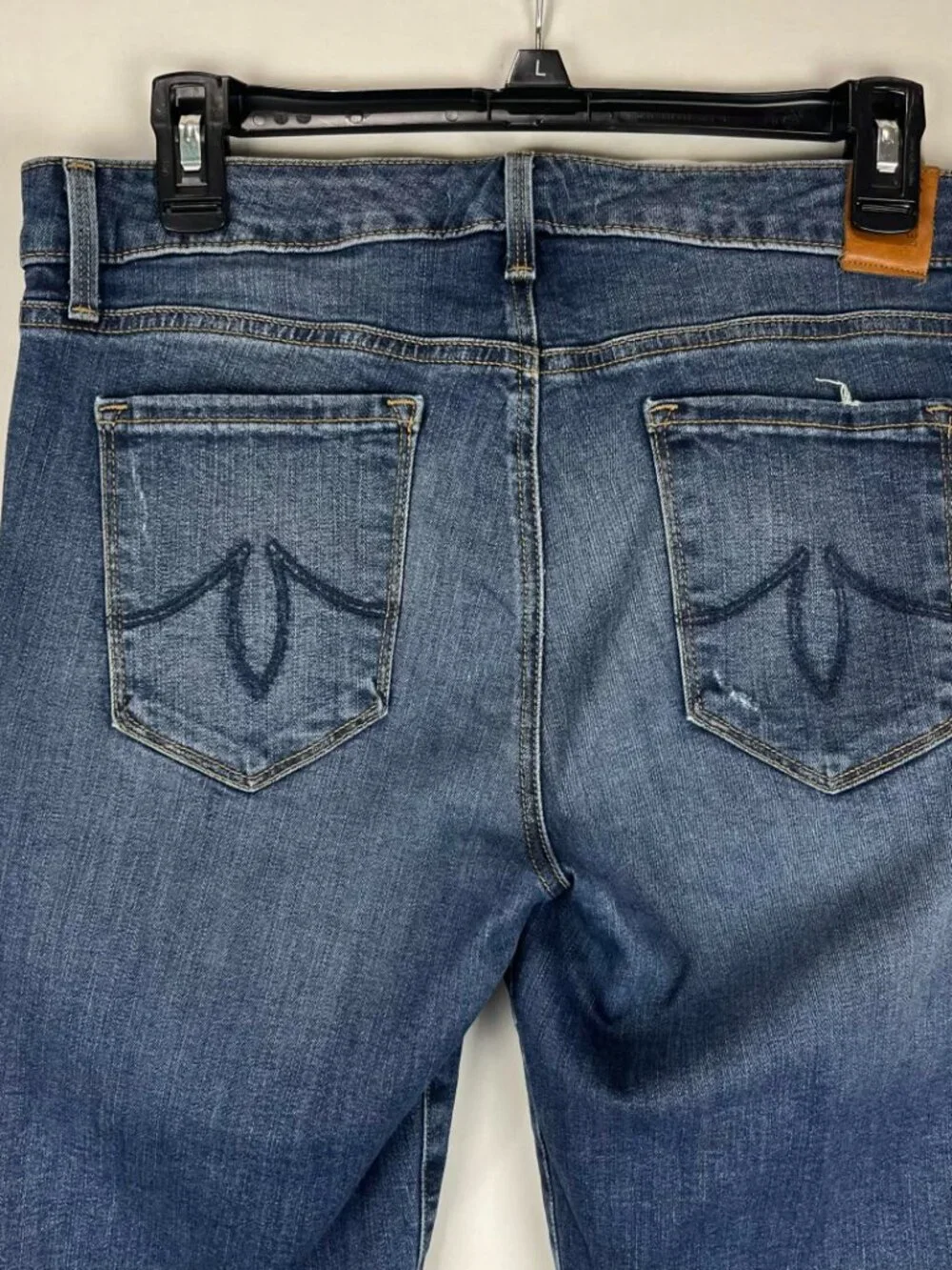 GUC Level 99 Womens Blue Mid Rise Premium Stretch Skinny Jeans Size 29 USA Made